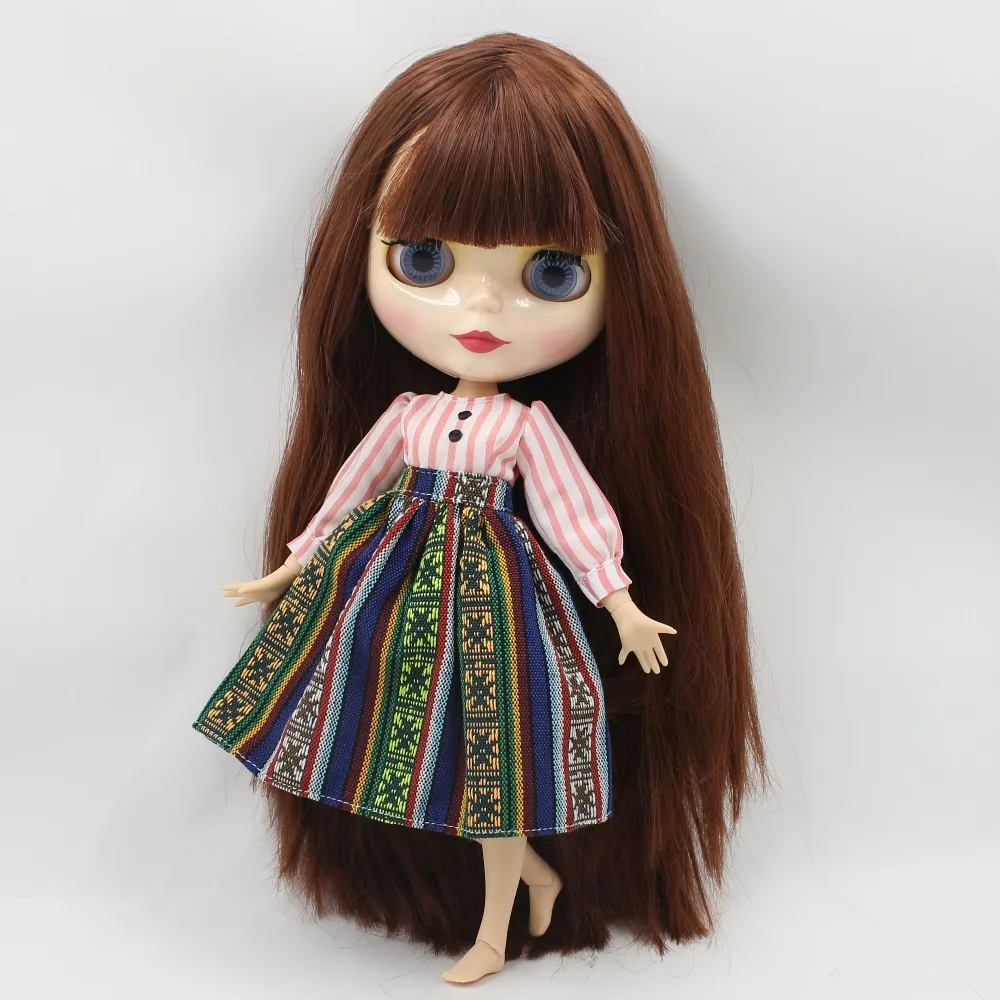 ICY DBS Blyth doll licca QN1742 прямые волосы с челкой/бахромой шарнирная кукла нео 1/6 30 см