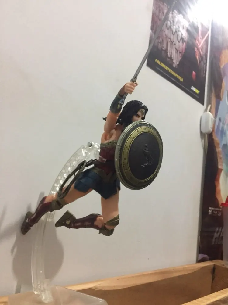 27 см чудо-женщина Лига Справедливости Play Arts DC супер герой ПВХ фигурка модель