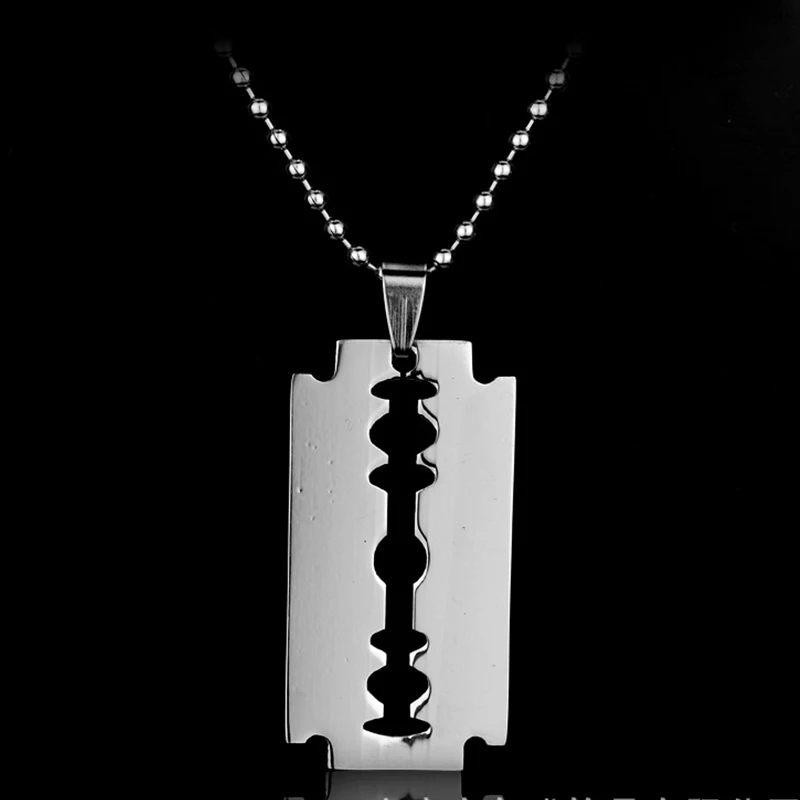 Подвесная Подвеска для автомобиля маленькое ожерелье из нержавеющей стали с