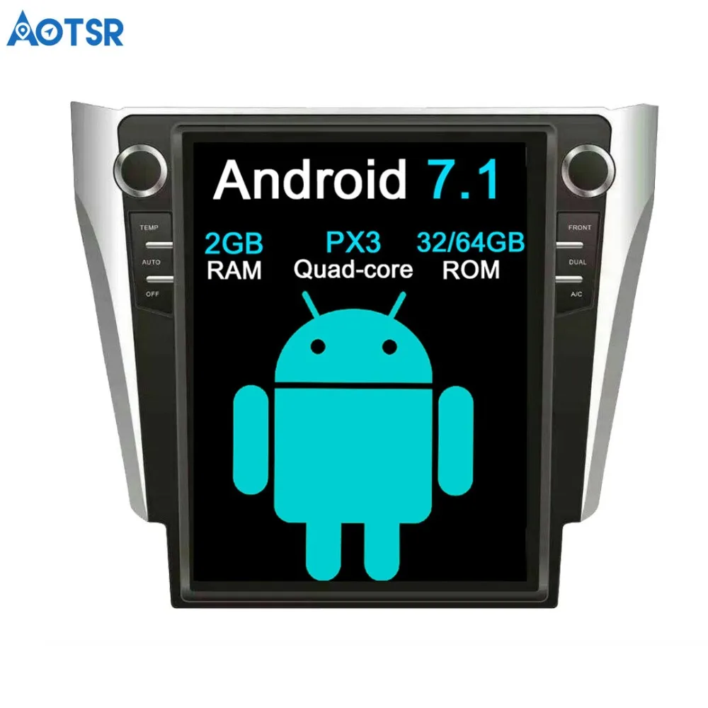 Aotsr Tesla style 12 1 &quotAndroid автомобильный без DVD плеера GPS навигация стерео In dash для Toyota