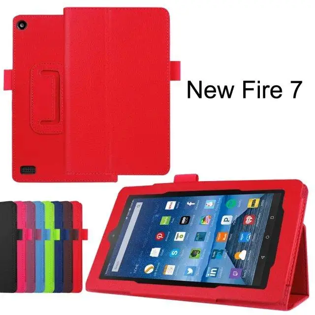Кожаный чехол с подставкой для Amazon Fire 7 2015 умный нового kindle fire дюймов электронной