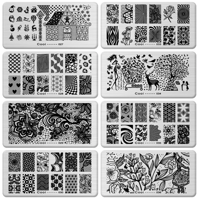 1 шт. трафарет для ногтей из нержавеющей стали|stamping template|nail design templatesnail template |