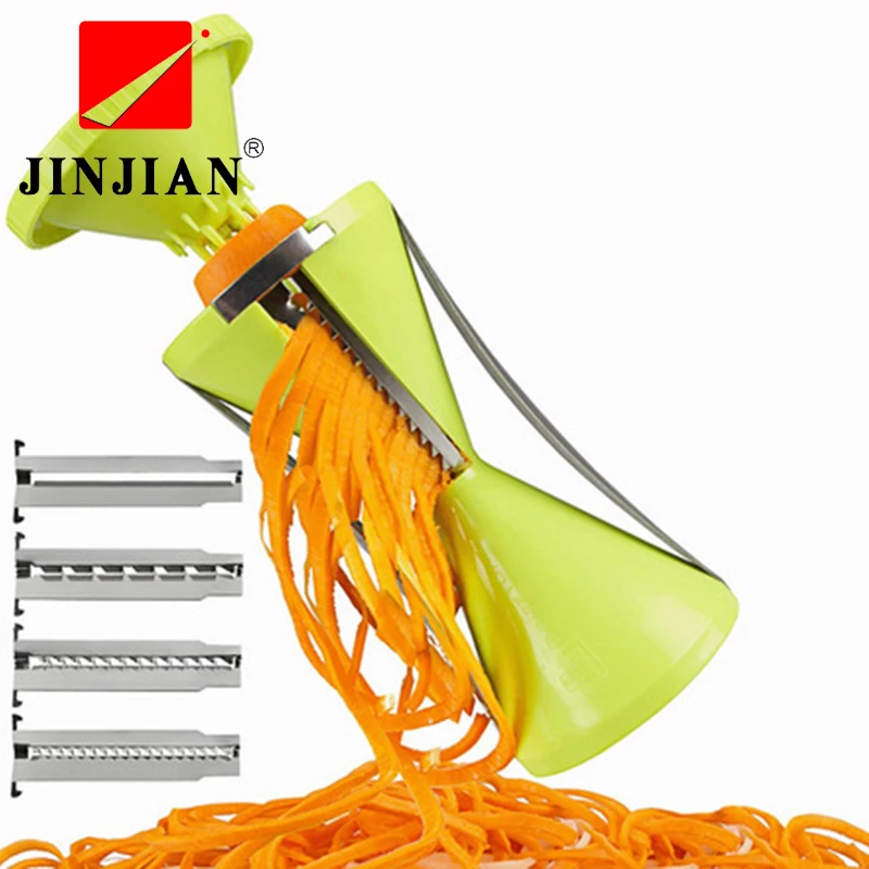 JINJIAN высокое качество 4 сменные лезвия для коньков спиральный измельчитель нож