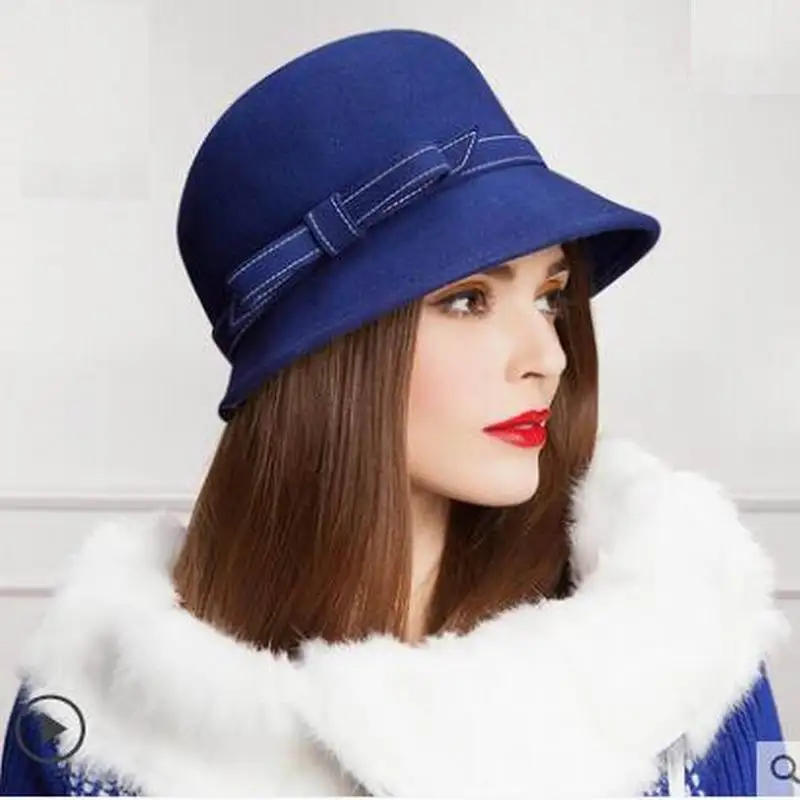 Шерстяная шапка для женщин и девушек вечерние фетровые шерстяные береты Шапка