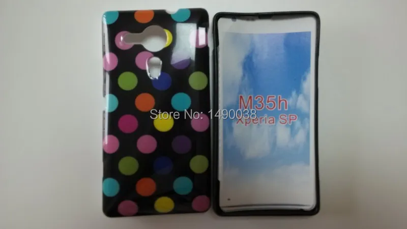 OEEKOI узор в горошек мягкий ТПУ чехол для телефона sony Xperia SP M35h задняя крышка