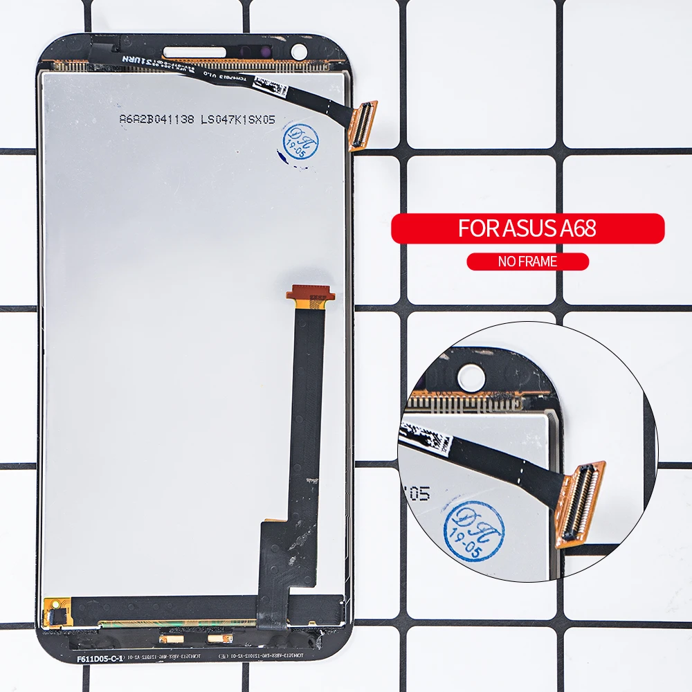 Оригинальный сенсорный ЖК экран 4 7 дюйма для ASUS PadFone 2 A68m A68 дисплей с рамкой и