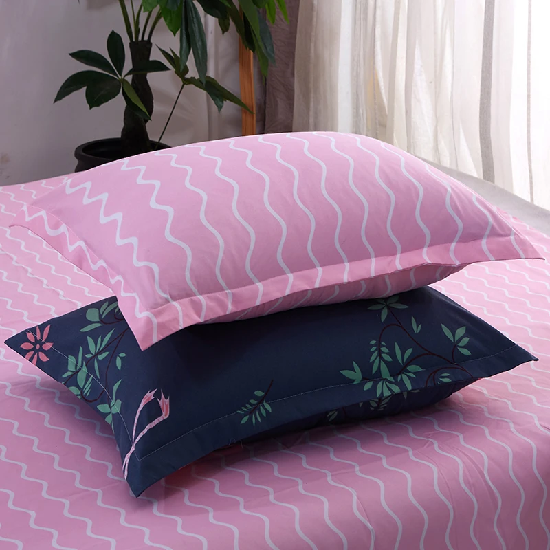 

Cartoon Pink edding Sets 3/4pcs Geometric Pattern Bed Linings Duvet Cover Bed Sheet Pillowcases Cover Set50