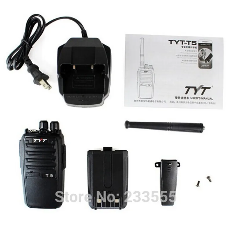 

NEW Radio Walike Talike TYT-T5 UHF 400-520MHz 16CH 2800mAh 5W Two Way Radio