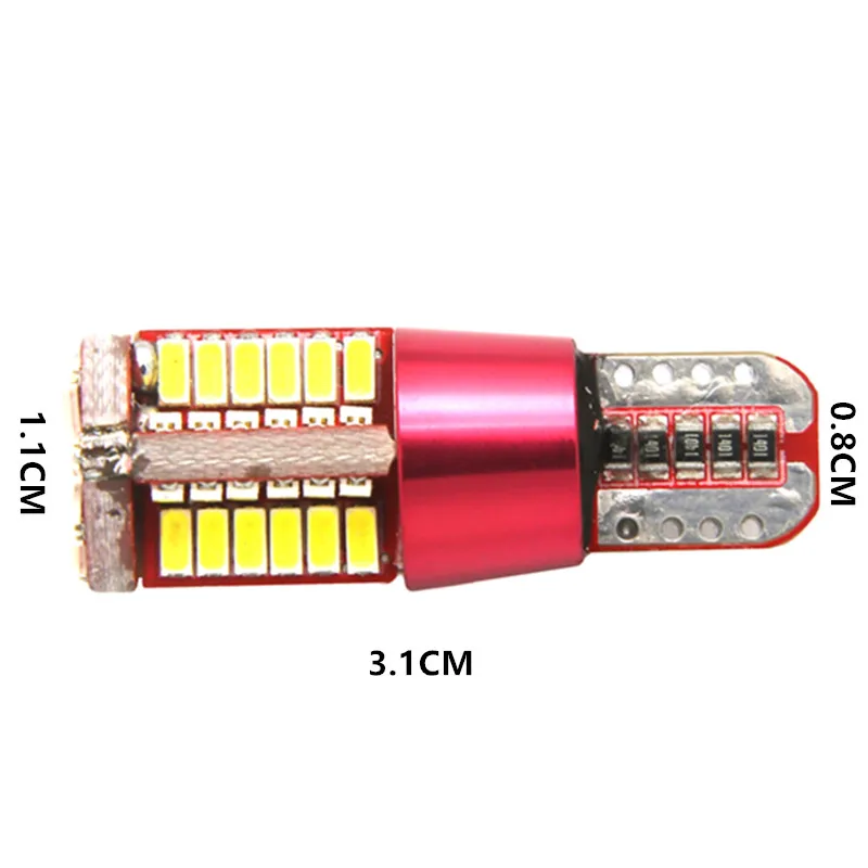 1 шт. автомобильный светодиод t10 192 w5w супер яркий 57smd CAN шина без ошибок маркер