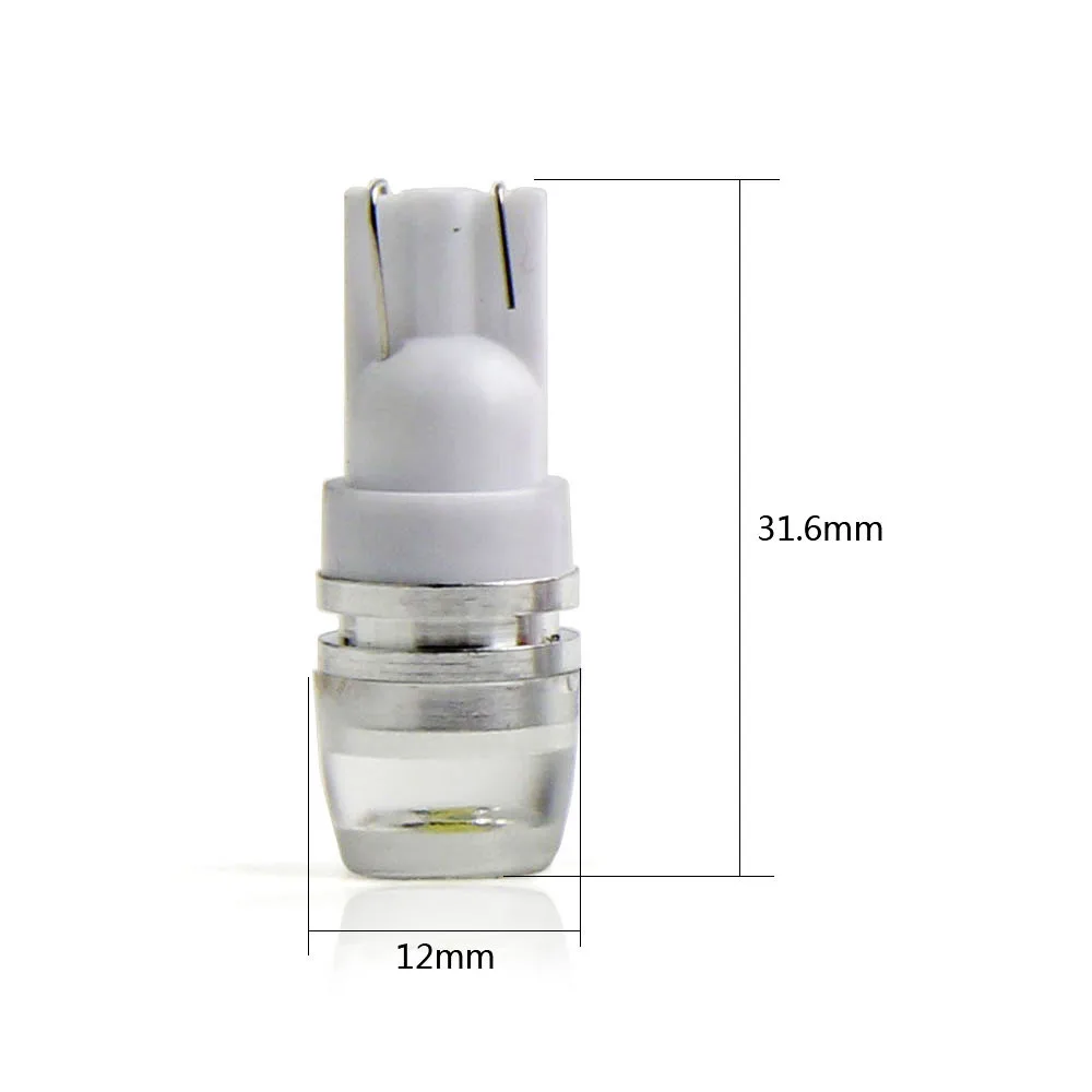 10 X T10 светодиодный W5W 194 168 2-SMD для зазора Светильник лампы белый красный синий желтый зеленый розовый кристалл