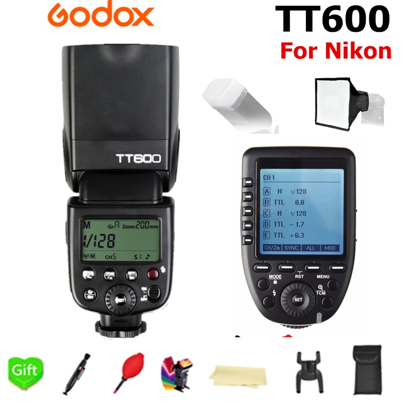 Godox TT600 TT600S GN60 2 4G Беспроводная вспышка X system Speedlite + Xpro N TTL триггер для Nikon D3200 D3300 D5300