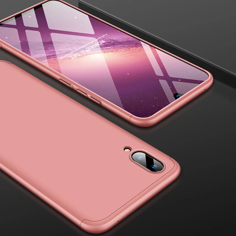 Rose Gold 360 полная защита чехол для Vivo V11i V15 Pro Y95 Y93 Y85 Y83 X23 X21 UD Y79 Y75 Y71 Y67 X9 X7 X6 X20 U3 Y19 Y5s S5 Nex чехла - Цвет: Rose Gold