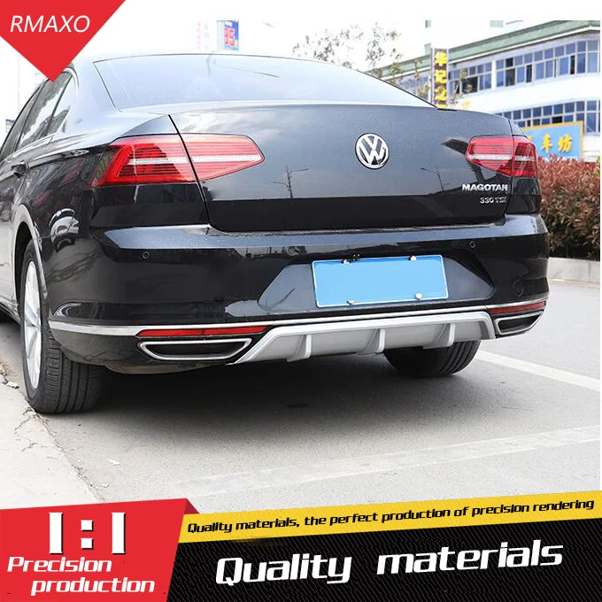 Для Passat B8 задний спойлер- ABS задний бампер диффузор защитные бамперы для B8 обвес бампер задний спойлер