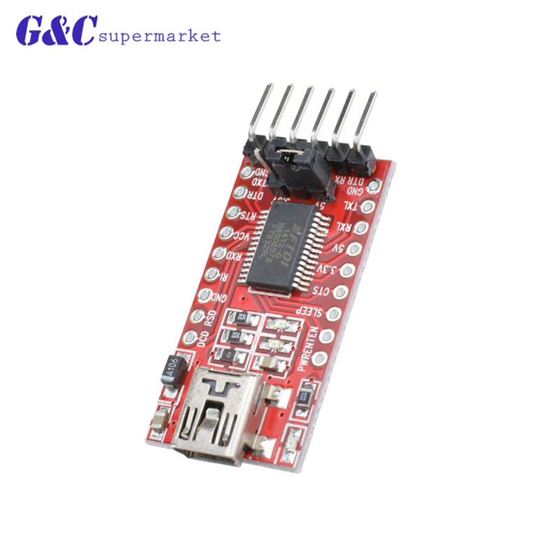 1 шт. FT232RL FTDI USB 3 В 5 в TTL Серийный адаптер для детской мини порта FT232BL купить хорошее
