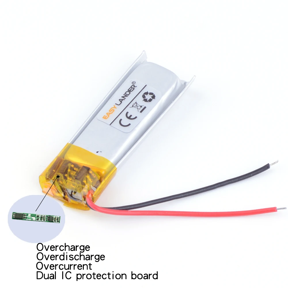 10 шт. 3 7 V 0.3wh 371030 полимерный литий-ионный аккумулятор для bluetooth гарнитуры браслет