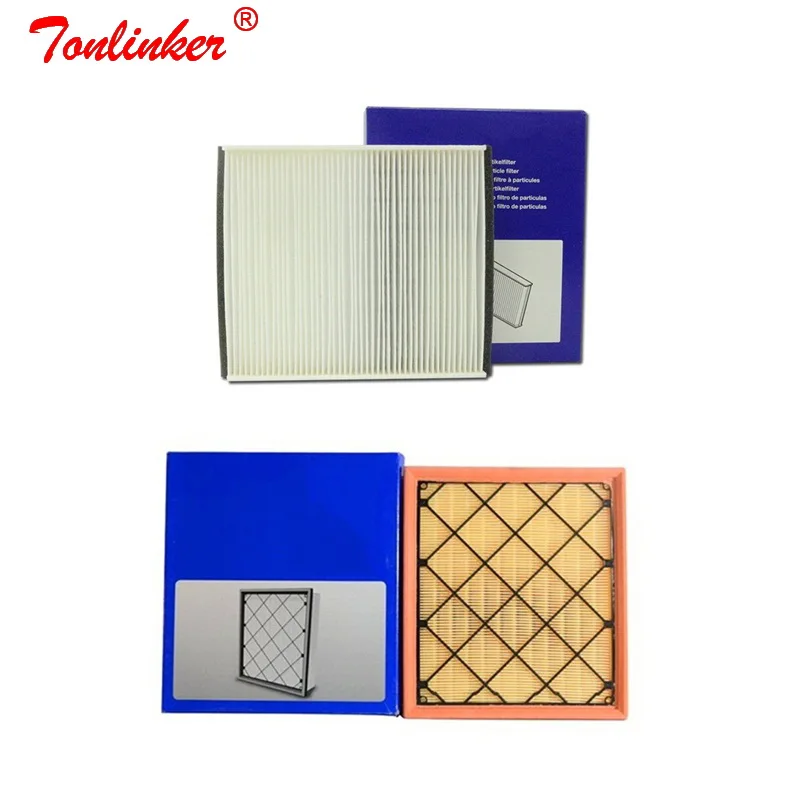 2Pcs Filter Set 1 Воздушный фильтр для Volvo C30 C70 S40 V50 D3 D4 D5 T5 AWD 1,6 1,8 2,0 2,4 МОДЕЛЬ 2007 2008-2013 фильтр автомобильные аксессуары 30676484 - Цвет: 2Pcs Filter Set 1