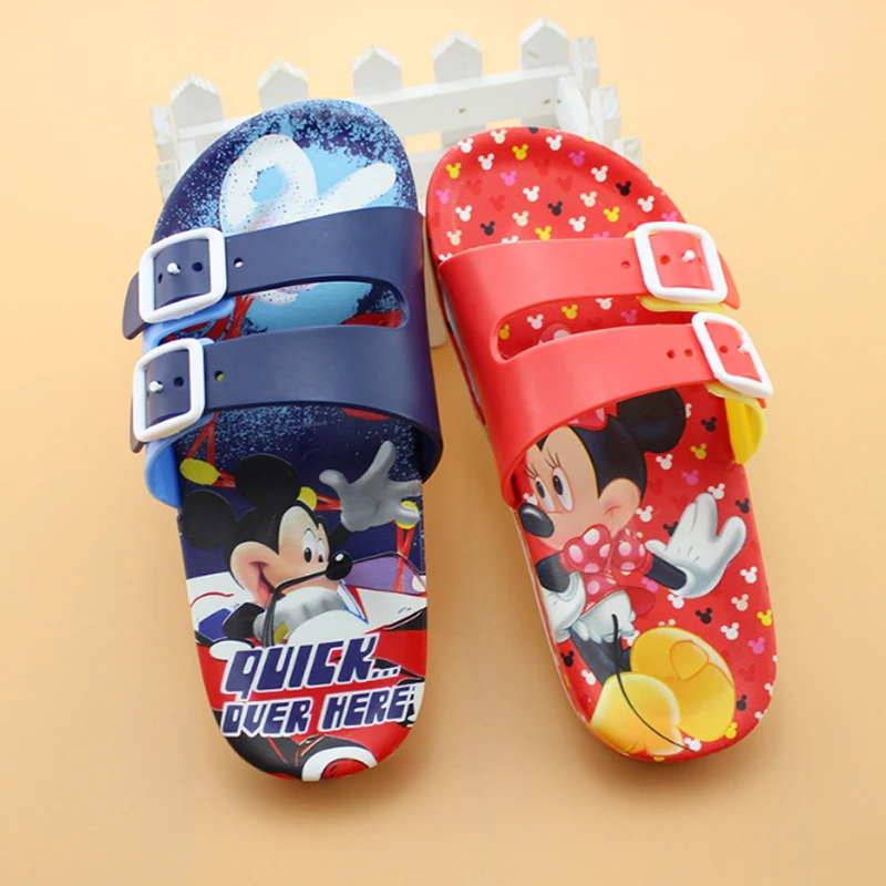 2018 Disney крутые тапочки детская обувь детские летние Нескользящие пляжные с