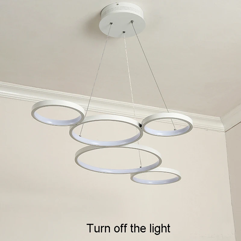 Белый/черный минимализм современсветодиодный ные подвесные светильники для