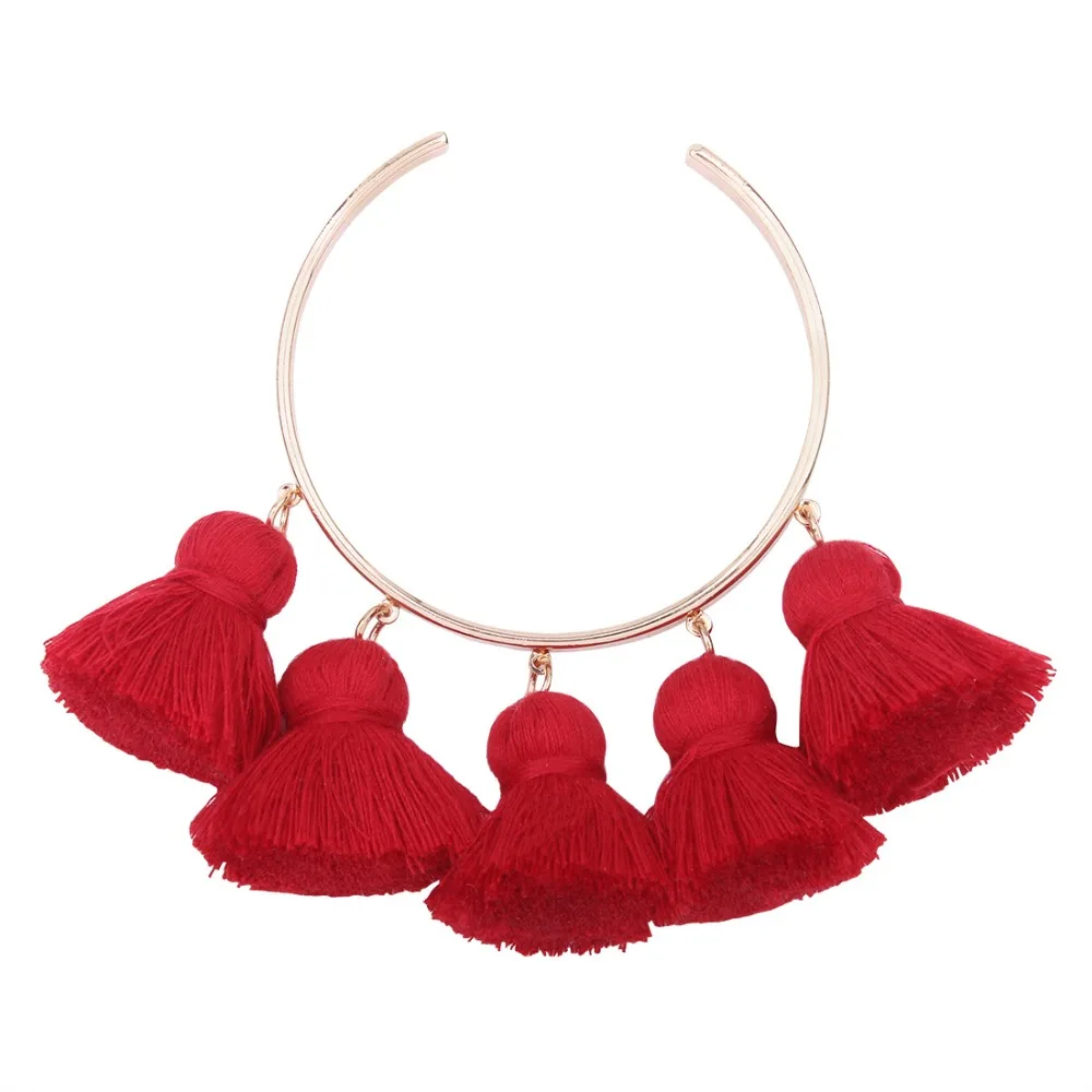 Женские браслеты с шармами 4 цвета богемные кисточками 2017 г. | Украшения и