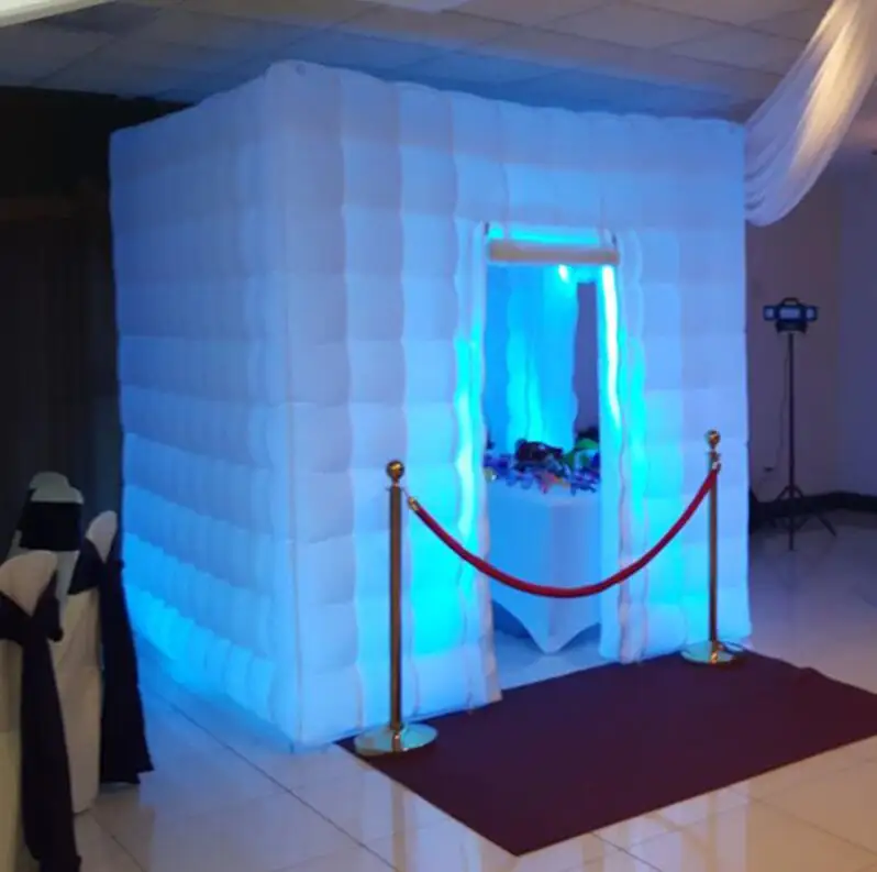 Высокое качество Свадебная вечеринка кубическая фотобудка светодиодная