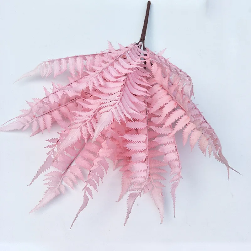 13 forks Artificial Pteris Flower Branch Wedding Angranment Fake Simulation Display Home Decoration DIY Flores | Дом и сад
