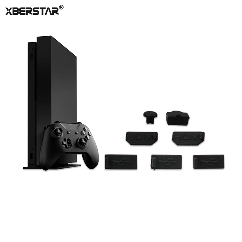 7 шт. силиконовый Пыленепроницаемый Чехол для Xbox One X Stopper пылезащитный чехол OneX