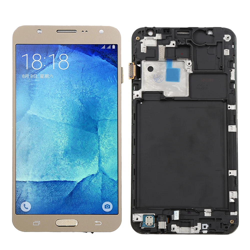 Для samsung J7 ЖК-экран дисплей Высокое качество для samsung J7 J700F J700M J700H ЖК сенсорный экран дигитайзер с рамкой