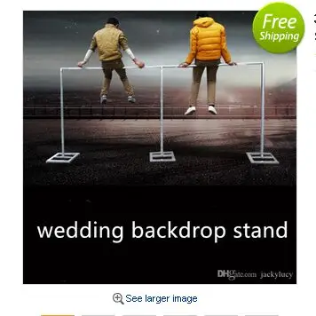 

3M*6M Wedding Drapery Pipe Stand/ Decor Piping frame for drape /Stainess Steel Backdrop Stand