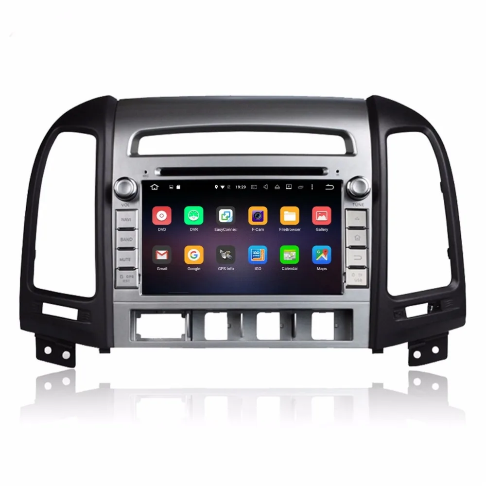 Ram 2G 7 &quotВосьмиядерный Android 6 0 2DIN автомобильный dvd-плеер для hyundai Santa Fe 2006-2011 с gps 4G Wifi