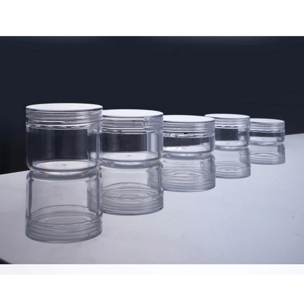 100 шт прозрачные косметические банки контейнеры для образцов упаковка