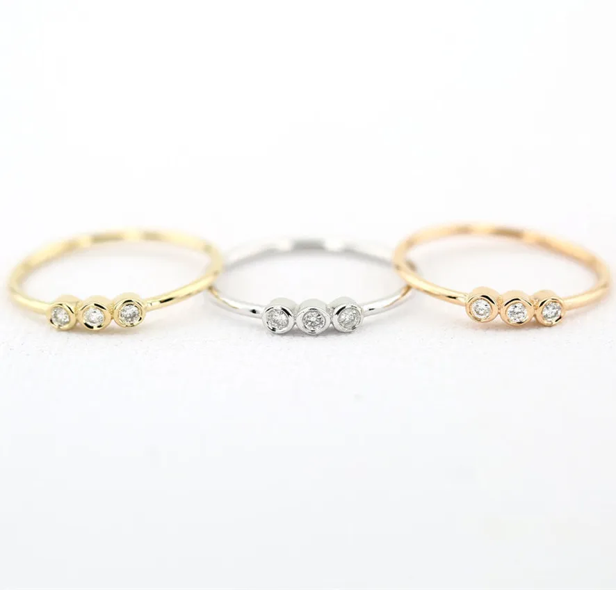 Кольцо LASAMERO круглое женское с натуральными бриллиантами изысканное кольцо из