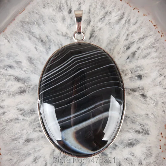 Новый 40x30 мм черный ботсванский Овальный Оникс подвеска из бисера 1 шт. | Украшения