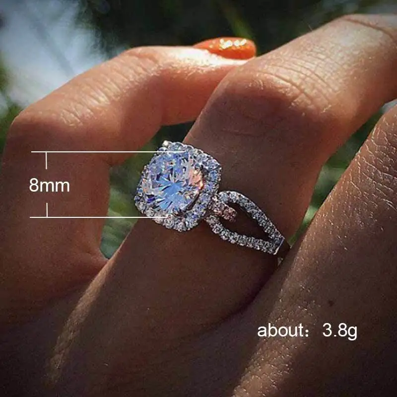 Visisap Europe United States Hot Selling Dazzling Wedding Rings for Women Dropshipping Support Vintage Jewelry Supplier B2692 | Украшения и
