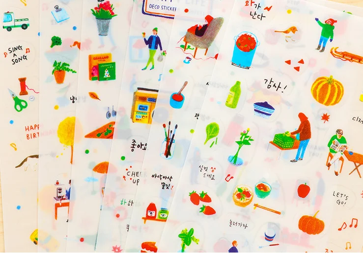 6 шт. органайзер-календарь из ПВХ | Канцтовары для офиса и дома