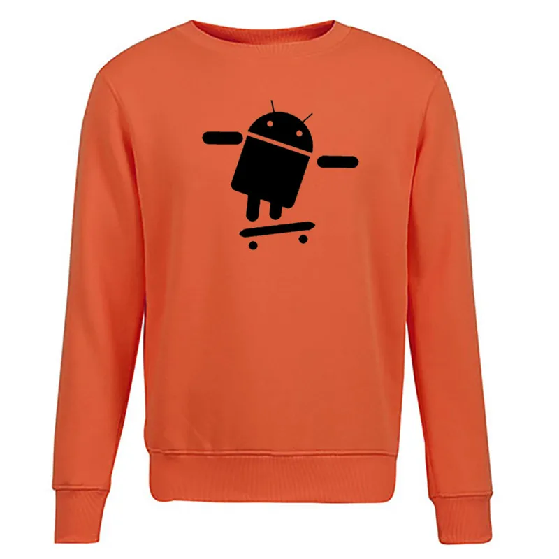 Мужская спортивная одежда Android robot 2019 толстовки Мужские Модные свитшоты с