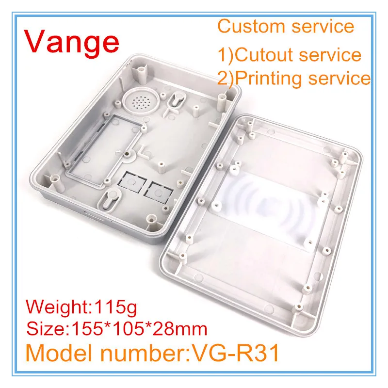 5pcs/lot 2017 new coming silvery color IP54 ABS plastic box enclosure 155*105*28mm for professional access controller | Обустройство