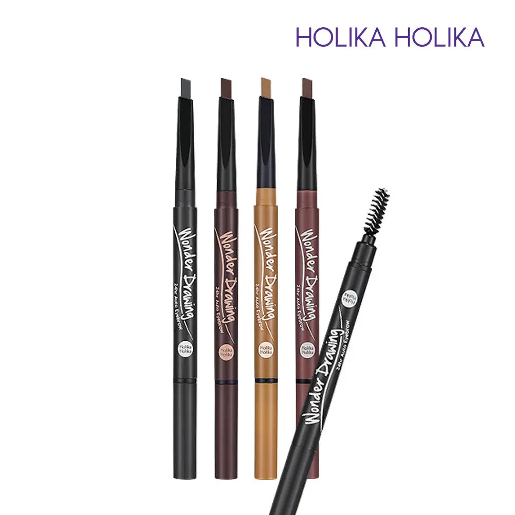 Автоматический карандаш для бровей HOLIKA Wonder 24 часа 4 цвета долговечный мягкий
