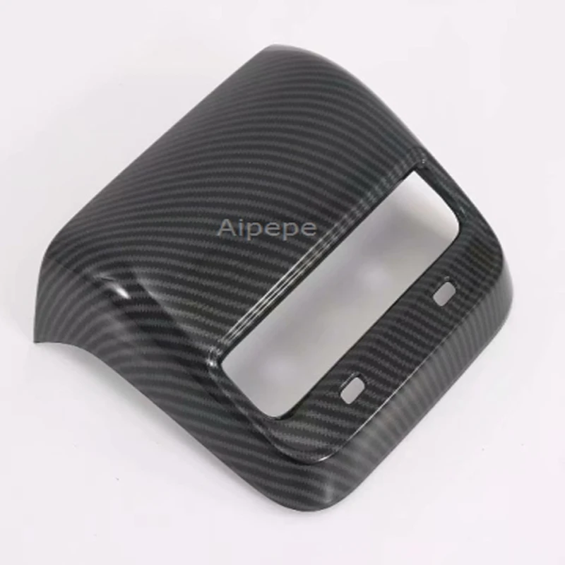 Для TESLA MODEL 3 ABS углеродное волокно задняя панель кондиционера AC Vent Outlet защитная