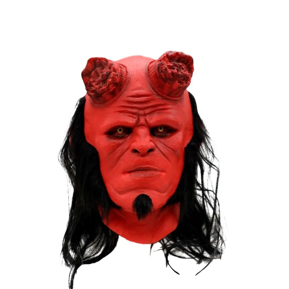 Маскарадная маска Hellboy для костюмированной вечеринки королевы быка Роговая из