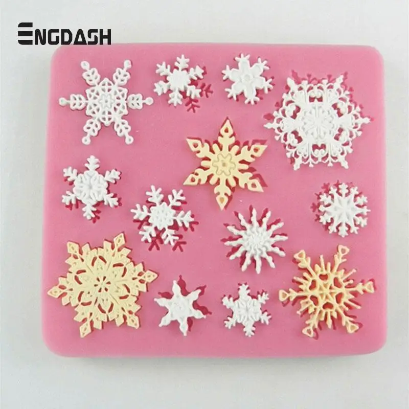 ENGDASH 1 шт. 3D Снежинка Форма Звезды моделирование украшения торта помадка