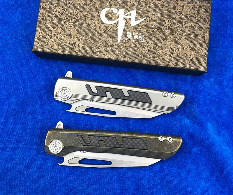 Складной нож CH BUTCHER 2 Flipper клинок S35VN с подшипником шарикоподшипником ручка из