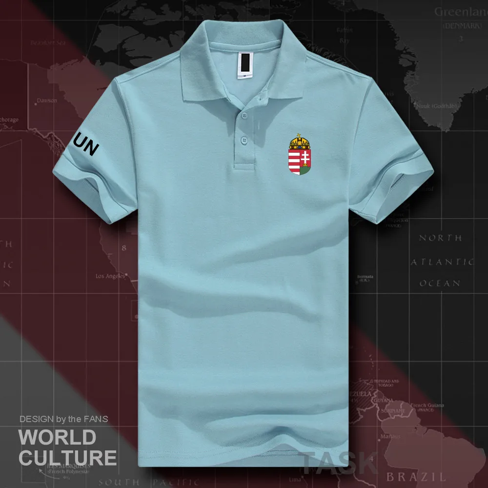 Мужская рубашка поло с короткими рукавами белая хлопковая принтом флагов