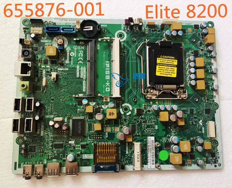 

655876-001 For HP Compaq 8200 Elite AIO Motherboard IPISB-KO LGA1155 Mainboard 100%tested fully work