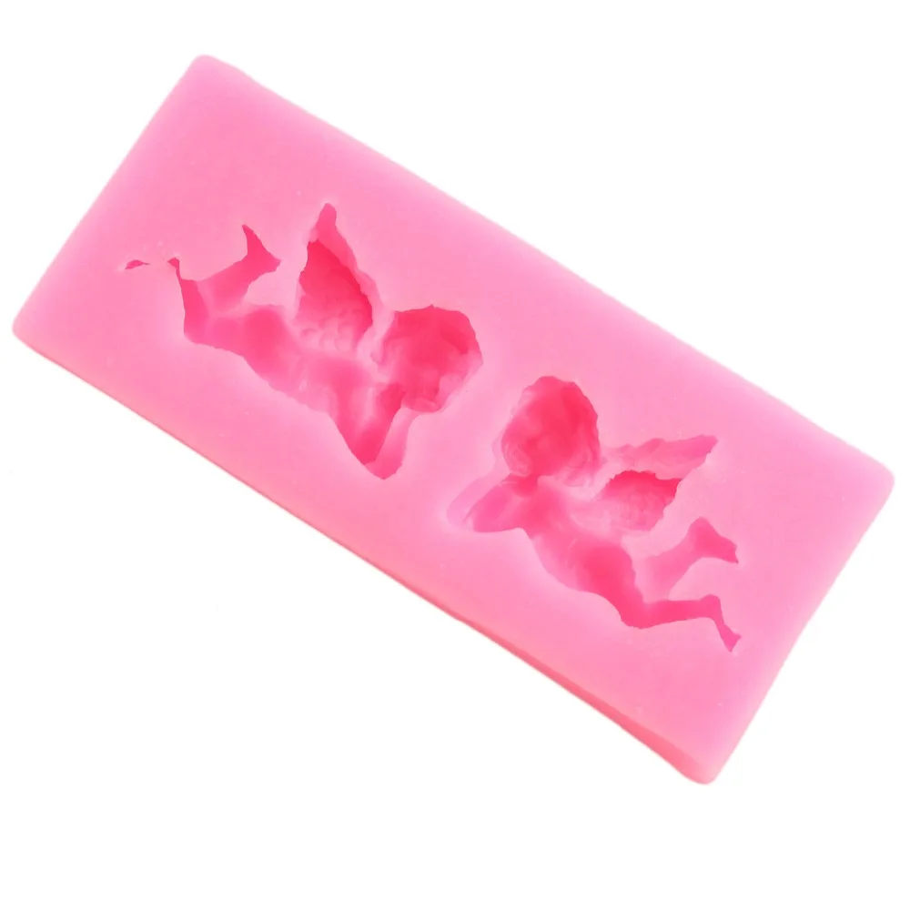 3D Силиконовая форма с изображением ангела формы для помадки DIY Инструменты