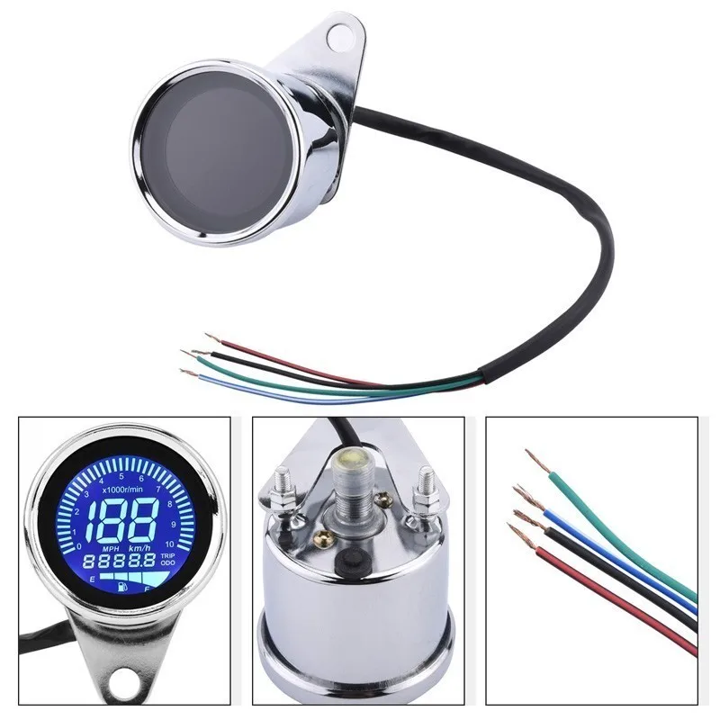 Спидометр для мотоцикла SPEEDWOW 12 В одометр цифровой манометр светодиодный