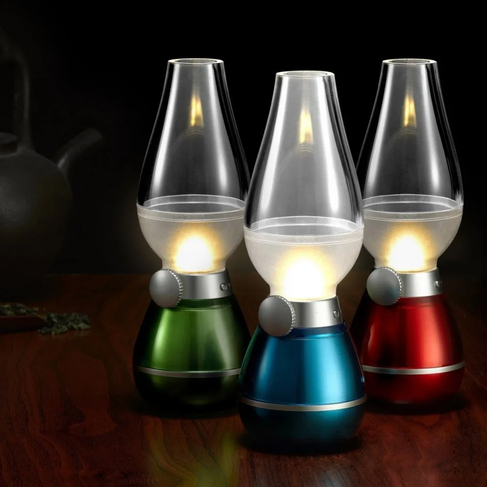 Перезаряжаемые удар светодиодные лампы Чай свечах ретро-Стиль Электрический
