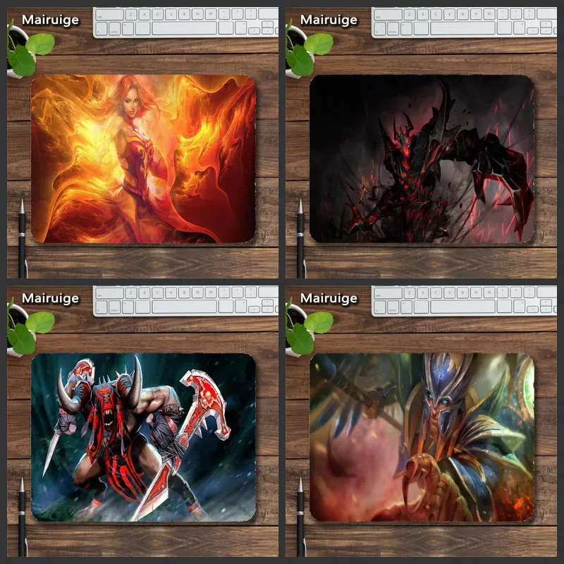 

Mairuige Hot Sale DOTA 2 Mousepad Lina Magina Beast All Hero Mouse Pad Dota2 Gaming Rubber Mousepads Anti-slip Rubber Mousepads