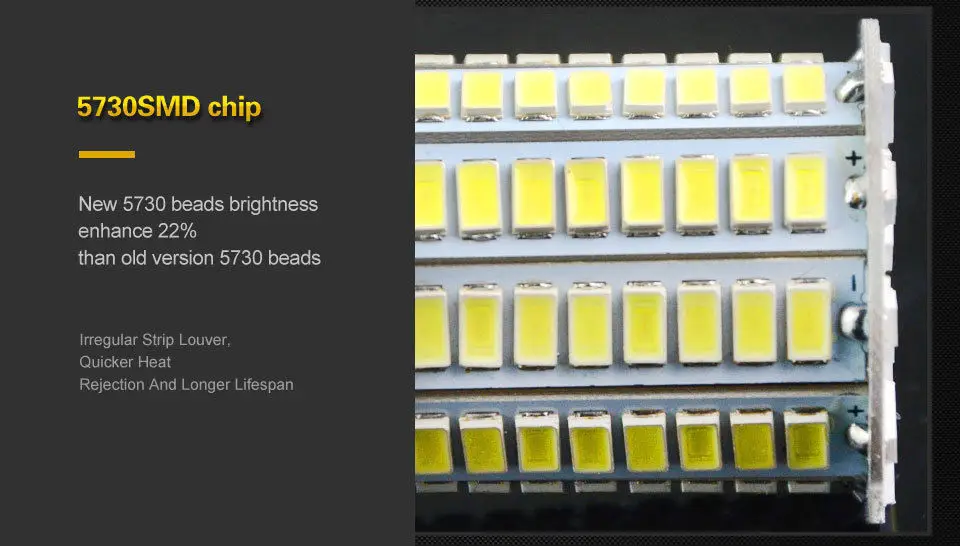 Светодиодная лампа кукуруза SMD 5730 E27 B22 GU10 E14 27 светодиодов 7 Вт 12 В 24 постоянного