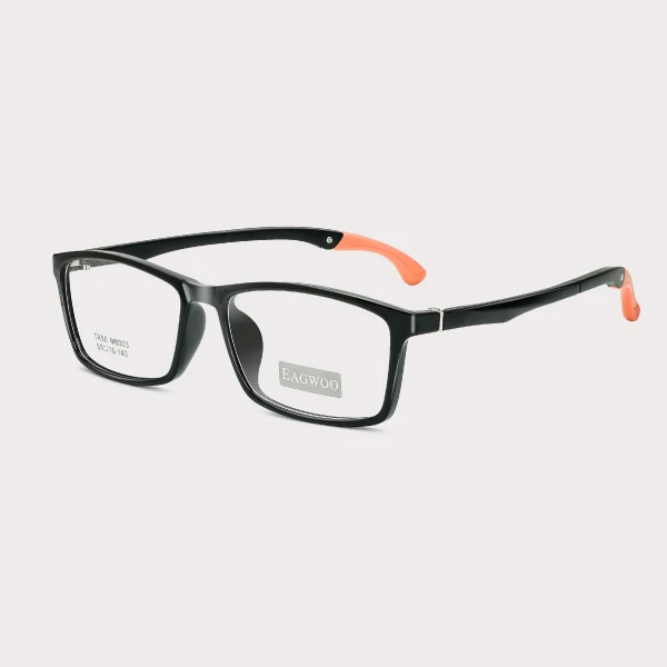 Black Orange TR спортивные очки, полная оправа, оптическая оправа, очки по рецепту, регулируемые дужки, очки для вождения, фитнес-очки, 6003 - Цвет оправы: Black Orange