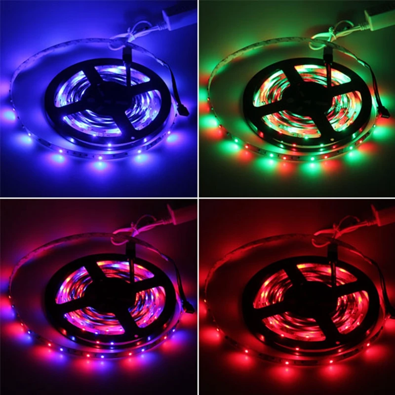 5 м RGB Светодиодная лента 2835 SMD водонепроницаемая светодиодная Гибкая с ИК пультом